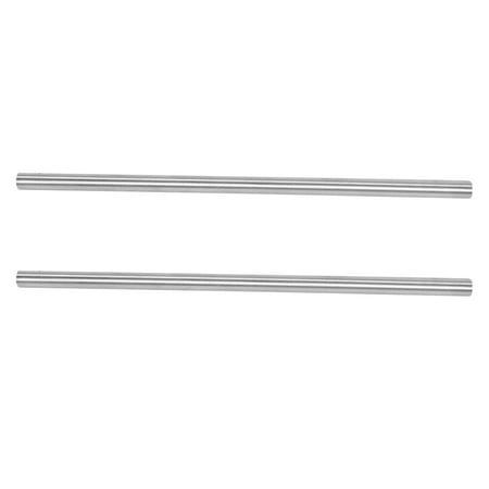 

2Pcs 8mm x 200mm Steel Round Rod Lathe Turning Tool Bar Gray