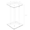 thumbnail image 5 of 9 X 9 X 12" 3/4" Rods Clear Riser Acrylic Transparent Plexiglass Pedestal Table Display Podium Glorifier Riser Stand Centerpiece Flower Sculputure Merchandise Lamp Book Stand 2X10136-9X9"+4X10134-12", 5 of 5