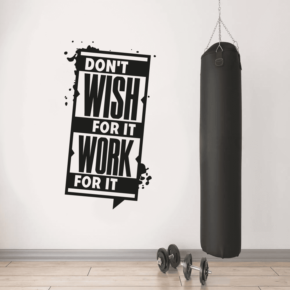 Inspire Gym  Wall home Sticker Workout Motivation Quote Art Decal car 