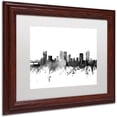 thumbnail image 2 of Trademark Fine Art "Fort Worth Texas Skyline B&W" Canvas Art by Michael Tompsett, White Matte, Wood Frame, 2 of 4