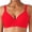 Red, variant on Bxsruta Women's Plus Size C-Cup Wirefree Seamless Bra Breathable Everyday Comfort Bra for Elderly Women with Adjustable Straps