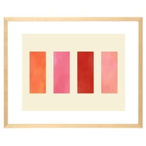 SAFAVIEH Uptown Girls 20 x 16 in. Framed Wall Art, Raspberry Red/Pink