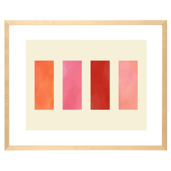 SAFAVIEH Uptown Girls 20 x 16 in. Framed Wall Art, Raspberry Red/Pink