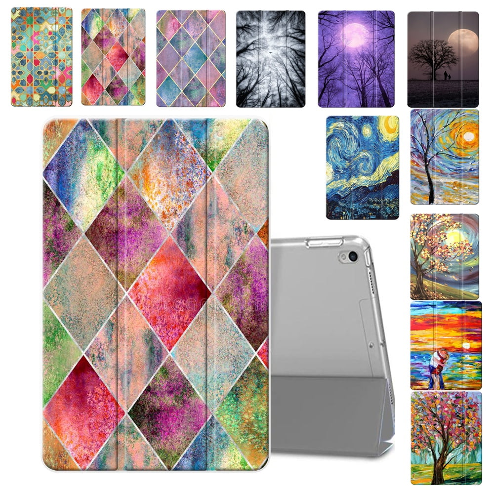 Case For Ipad 8th 9th Generation 10 2 Inch Color Grid Aesthetic Ultra Slim Ipad Pro Case Fashion Vintage Style Perfect Fit Pu Leather Flip Fold Stand Tablet Case Cover Walmart Com