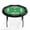Black+Green, variant on 8 Player Folding Poker Table with Casino Grade Felt & Cup Holders, 48 Inch Round Design Card Table for Texas Holdem, Home Game Nights, Man Cave