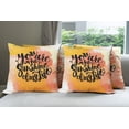 thumbnail image 6 of Ambesonne Vintage Throw Pillow Cover 4 Pack, Love Romance Valentine, 16", Orange and Yellow, 6 of 7