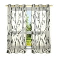 thumbnail image 6 of Yayeee Window Curtains Set of 2 for Living Room Light Filtering 63"x42", Leaves Pattern, 6 of 7