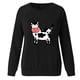 thumbnail image 4 of Sudadera con estampado de vacas de cambio de cuello redondo de manga larga suelta divertida vintage para mujer Fridja  fhghd1947, 4 of 5
