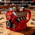 thumbnail image 2 of Yippzo Engine Themed Coffee Mug, V8 Engine Coffee Mug with Double Wall Stainless Steel Liner, Personalized 3D Mechanical Coffee Cup, Unique Gift for Car Lovers, 2 of 9