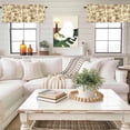 thumbnail image 4 of Forest Animal Valance Curtain for Windows Vintage Forest Elephant Giraffe Yellow Rod Pocket Curtain Valances Short Window Treatments Panels for Kitchen Bathroom Laundry Room Basement 54 x 18 Inch, 4 of 9