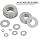 thumbnail image 2 of Arandela Plana de Acero Inoxidable, Kit Surtido de Arandelas, Arandelas Pequeñas Grandes, M2/2.5/3/4/5/6/8/10/12 - Arandelas de Metal con Caja de Plástico para Bricolaje, Mecánica, 2 of 6