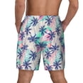 thumbnail image 4 of Goofa Palm Leaves Printed Men's Swim Trunks Board Shorts Quick Dry Mens Swimming Trunks with Compression Liner,Breathable Fit Hawaii Beach Shorts-XX-Large, 4 of 9