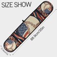 thumbnail image 3 of Yayeee Double Oven Mitt Kitchen Heat Resistant Baking 35" x7" Quilted Glove, Baseball Pattern, 3 of 6