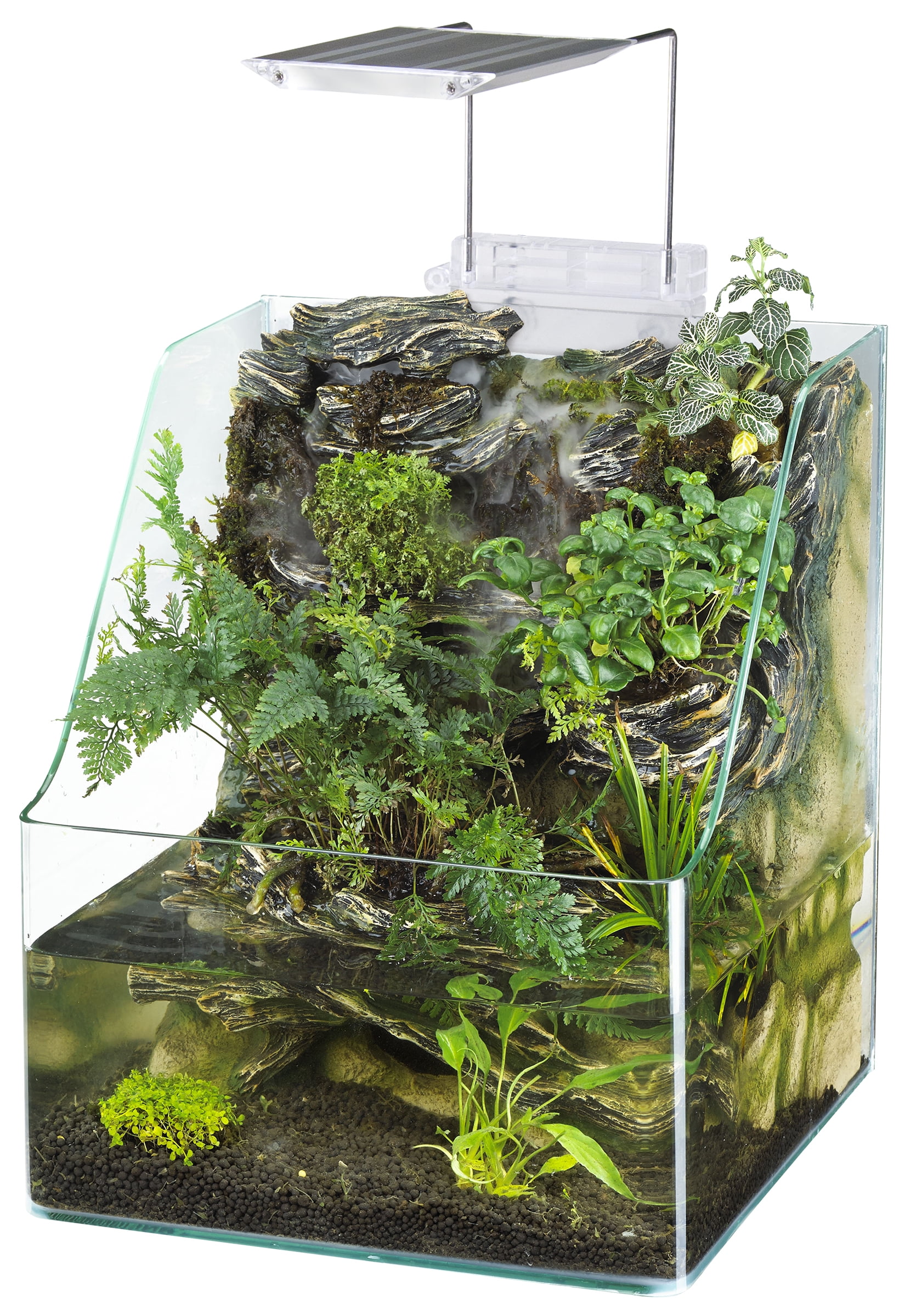 Free Shipping! Penn-Plax Aquaterrium Tank - Hydroponic Glass