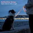 thumbnail image 4 of Jumpress Hands Free Dog Leash 4.7-6.5FT, Reflective Shock Absorbing Bungee Dog Leash & Car Seat Belt, Durable for Medium Large Dogs Walking Running (Pink), 4 of 7