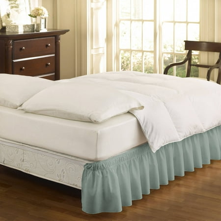 EasyFit Wrap Around Solid Ruffled Bed Skirt