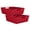 Red, variant on DII Woven Nylon Trapezoid Storage Bin, Red, Tray