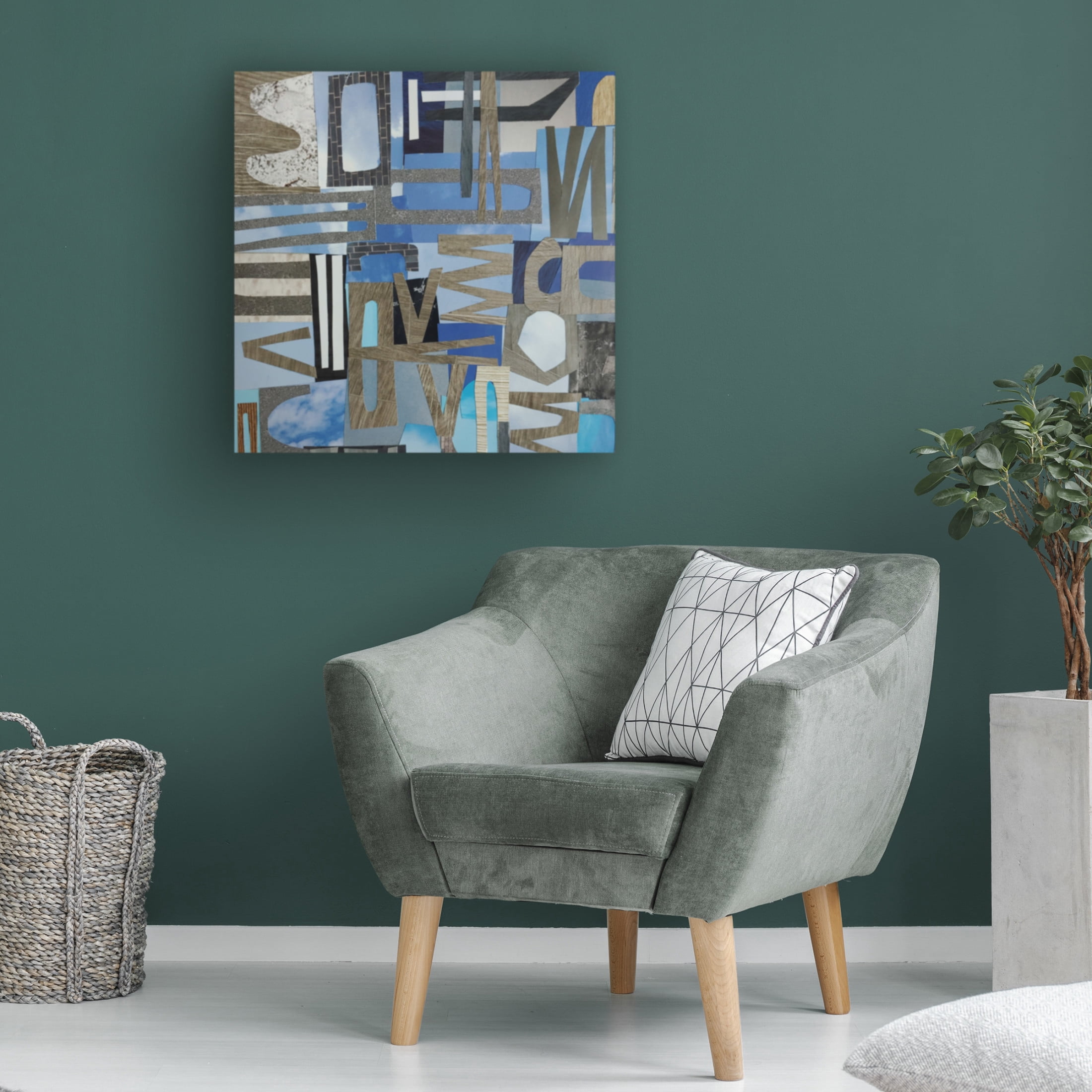 Canvas Wall Art - Coco Good 'Skies Over the Loire Valley I' Wall Art for Living Room, Bedroom, or Office Décor by Trademark Fine Art - 18 x 18 Inches