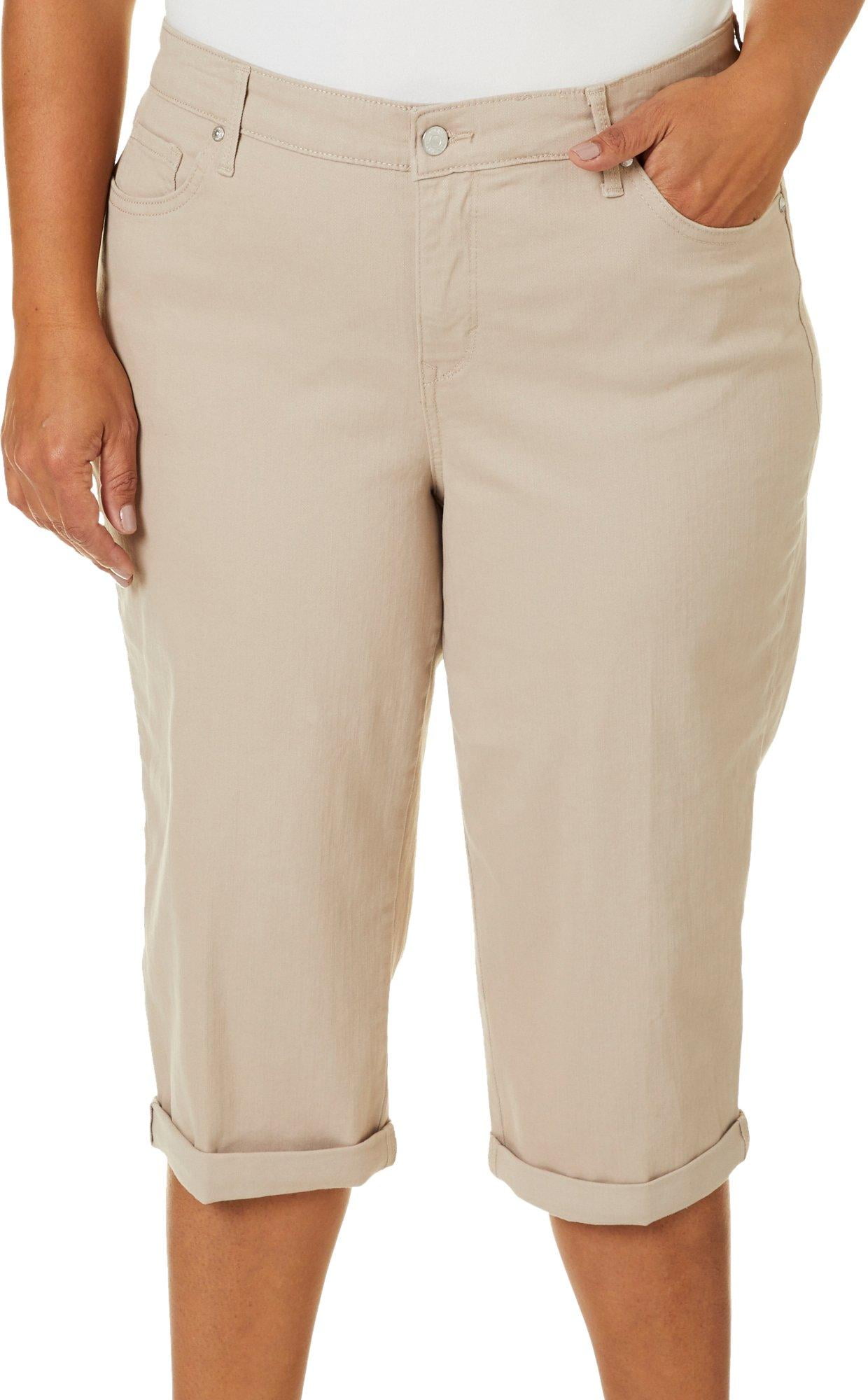 gloria vanderbilt roll cuff capri