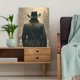 thumbnail image 5 of Qisvanset 12x16 Inch 2D Flat Framed Canvas Art, Western Vintage Cowboy Masculine Wall Art Rustic Country Home Decor, 5 of 5