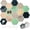 Green-16pcs, variant on FOCHIER F 10PCS Hexagon Cork Boards for Walls Decor,12"*10.2" Felt Bulletin Board Tiles Sets for Home Office Class Kitchen with 50 Push Pins,Self Adhesive DIY Pin Board for Photos Memos