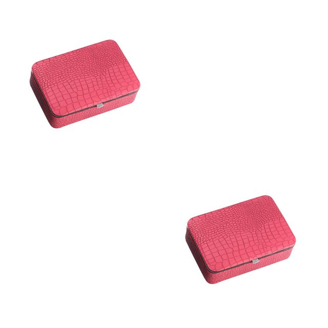 Minnieouse Caja de almacenamiento portátil coreana de cuero, collar, pintalabios, , artículos diversos, estuche de maquillaje para mujeres, Type1 NO1