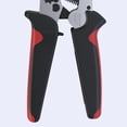 thumbnail image 2 of Carbon Steel Ratcheting Crimping Tool Kit with 1800 Conductor End Sleeves, 4-Axis Design, Pressure Adjustment & Quick-Release Lock, Ergonomic Handles, AWG 23-7 (Black & Red, 6.9x2.7in), 2 of 5