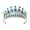 Blue, variant on Elegant Rhinestone Crystal Adjustable Silver Bridal Crown for Weddings, Proms, and Pageant Activities