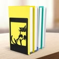 thumbnail image 3 of 2pcs Metal Book Ends Cat Ornament Book Ends Decorative Book Stoppers Office Supplies, 3 of 9