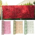 thumbnail image 5 of 1 Pcs Pink 39.37x19.68 inch Artificial Cherry Blossom Leaf Panels Faux Privacy Fence Screen for Home Outdoor Garden Balcony Decoration Balcony Decor, 5 of 9