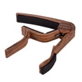 thumbnail image 3 of Aluminum Alloy Wood Color Guitar Capo for 6-string Folk Guitar Electric Guitar with 3pcs Random Color Picks, 3 of 7