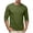 Dark Green, variant on Men's 3/4 Sleeve T-Shirts Stretch Breathable Lightweight Casual Pocket Tees Crew Neck Work Shirts for All Seasons Daily Wear Gray M