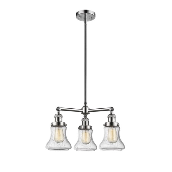 Innovations 207-PC-G194-LED Bellmont 3 Light Chandelier part of the Franklin Restoration Collection, Polished Chrome