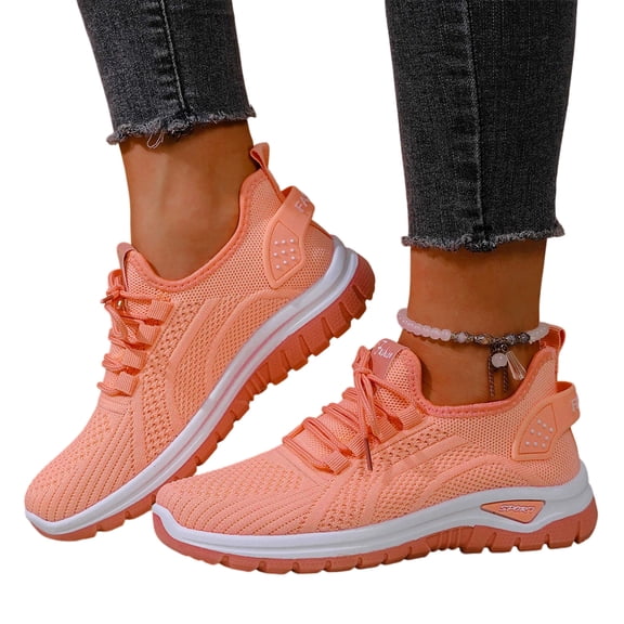 Women's Walking Shoes - Lightweight Breathable Mesh Sneakers, Non-Slip Tennis Shoes for Gym, Travel, Office & Nurse Work, 42