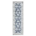 thumbnail image 1 of RUGKING Foldable Runner Rug 3'x7' Vintage Area Rug Non-Slip Rug Dark Blue Floral Print Indoor Rug for Kitchen Bathroom Etryway Bedroom Living Room, 1 of 5