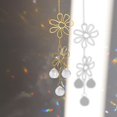 thumbnail image 3 of Atrapasol De Cristal Atrapasol De Cristal Flor de cristal colgante Suncatcher Ventana Coche Prisma Colgante de metal Fabricante de arco iris, 3 of 3
