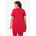 thumbnail image 2 of Roaman's Women's Plus Size Two Pocket Soft Knit Swing Tunic, 2 of 6