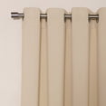 thumbnail image 3 of Quality Home Steel Grommet Solid Thermal Insulated Blackout Curtain Single Panel - 52" X 84" - Beige, 3 of 3