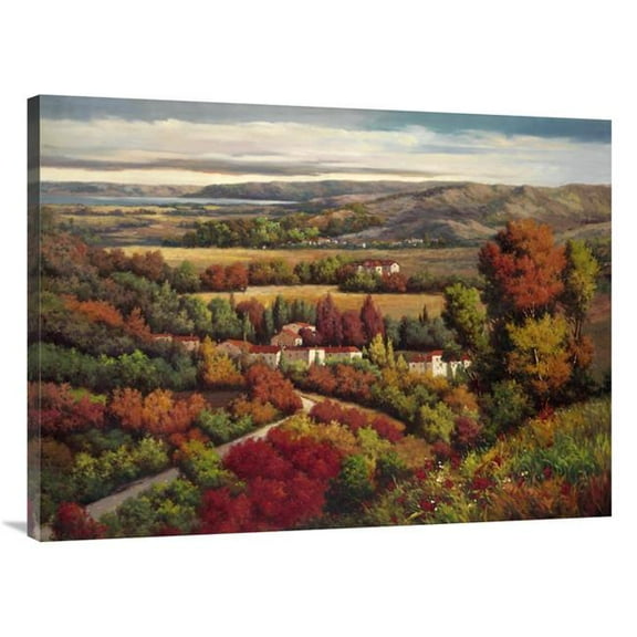 Global Gallery  Villagio Distante II Art Print - Lazzara - 30in. x 40in.