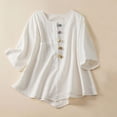 thumbnail image 1 of Mefallenssiah T-Shirt Décontracté Mode pour Femmes Manches Courtes Col en V Chandail en Molleton Blouse, 1 of 4