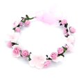 thumbnail image 2 of Guirnalda de flores artificiales con cinta de flores hecha a mano Afortunado Sencillez, 2 of 2