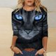 thumbnail image 1 of ICHUANYI Clearance Women's Fashion Easter Printed Loose T-shirt Mid-length 3/4 Sleeves Blouse Round Neck Casual Tops(Gray, S) ICHUANYI WER2023081114656, 1 of 5