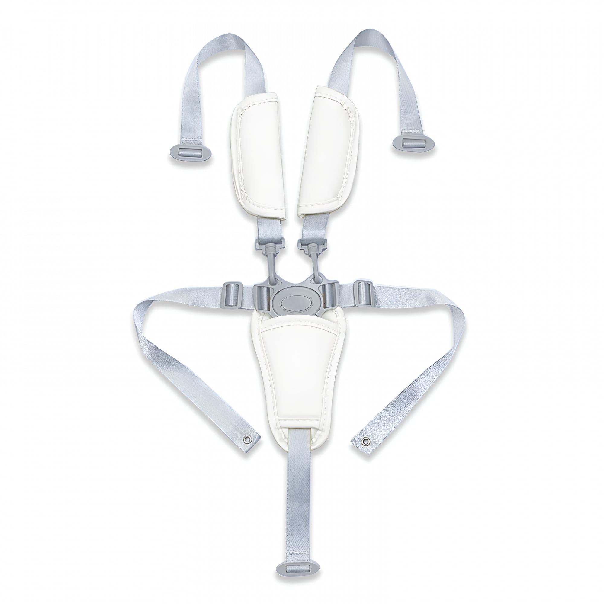 LADYGYM 2026 New Soft Pu Leather Safety Harness for High Chairs Adjustable 5 Point Belt Infant Feeding Seat Strollers Accessory for High Chair,Stroller,Booster Seat