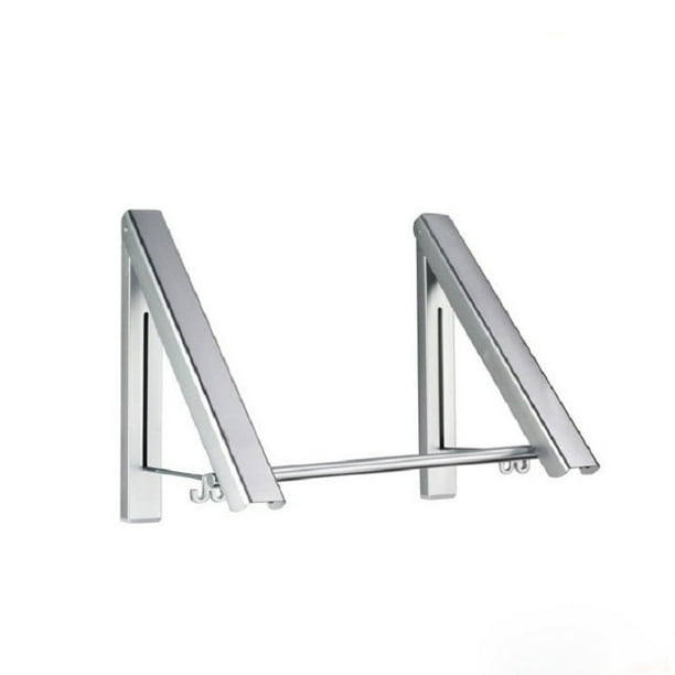 Tendedero plegable invisible para colgar en la pared del bano sin perforaciones Tendedero telescopico para balcon Tendedero para ropa montado en la pared Walmart en linea