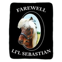 Parks And Recreation Farewell Li'l Sebastian Super Soft Fleece Throw Blanket