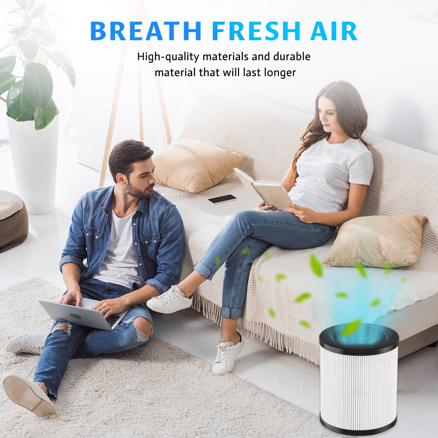 H13 HEPA Filter 2 Pack,Replacement Filters Compatible with VAVSEA D10 Air Purifier,Also Compatible with B-D02L & M05.Removes 99.997% Smoke, Allergens, Odors