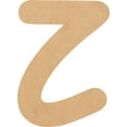 thumbnail image 1 of Unfinished MDF Wood Letter Z, Craft Alphabet 6'' Tall MDF Wall Décor, Shadow Beamer, 1 of 3