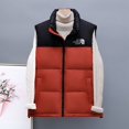 thumbnail image 4 of Chaleco de invierno para mujer, chaleco corto, abrigos, chaqueta acolchada de algodón, Parka gruesa para estudiante, chaquetas sin mangas de Color Patchwork 2023, 4 of 5