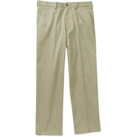 George - Men's Premium Pleat Front Khaki Pant - Walmart.com