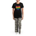 thumbnail image 4 of CafePress - Isupportgayrights Women's Dark Pajamas - Women's Short Sleeve Print T-Shirt and Pants Dark Cotton Pajama Set, 4 of 7